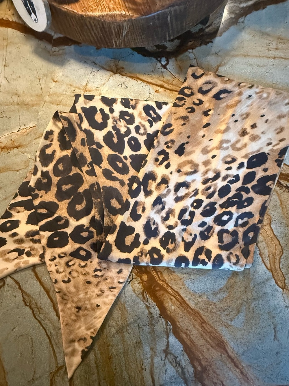 Leopard Print 100% Silk leopard Scarf